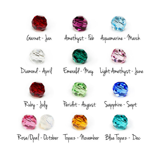 Birthstone Bracelets (Round)